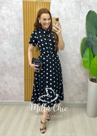 Conjunto Marta em viscolinho póa - Milla Chic