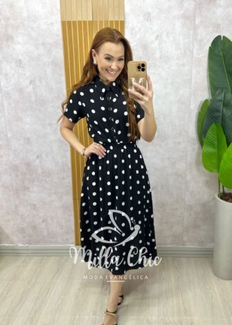 Conjunto Marta em viscolinho póa - Milla Chic