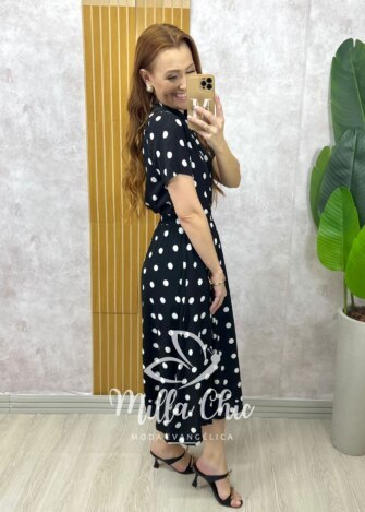 Conjunto Marta em viscolinho póa - Milla Chic