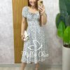 Vestido Camponesa Em Viscolinho estampado - Milla Chic