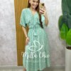 Vestido Chiara Longo em Poá - Menta - Milla Chic