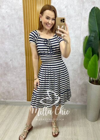 Vestido Comfy Mia listrado - Milla Chic
