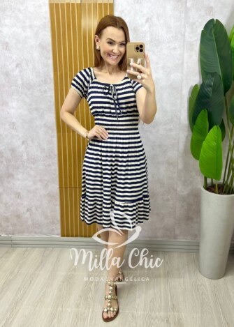 Vestido Comfy Mia listrado - Milla Chic