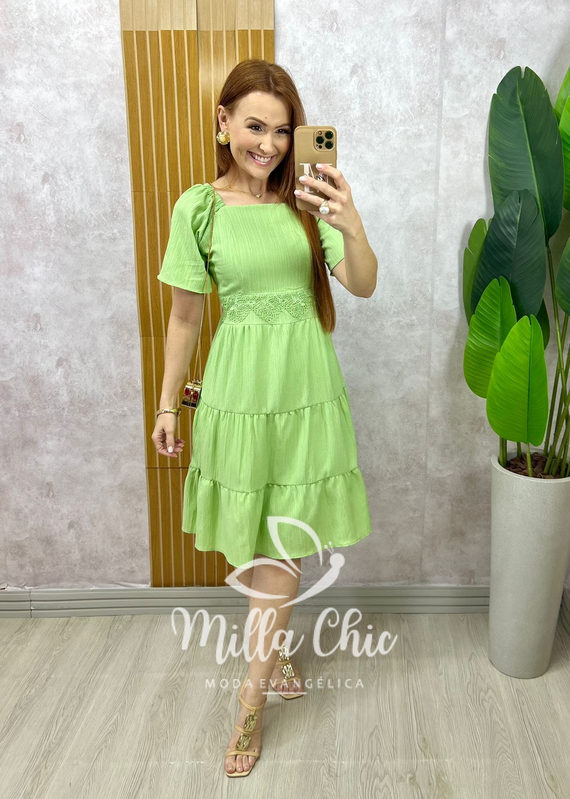 Vestido Daniela - Vermelho Cereja - Milla Chic