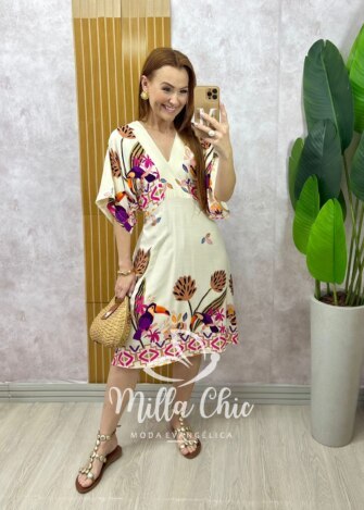 Vestido Hungria em viscose - Milla Chic
