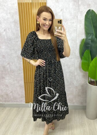 Vestido Melina em viscolinho - Milla Chic