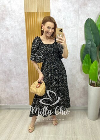 Vestido Melina em viscolinho - Milla Chic