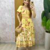 Milla Chic - millachic com br vestido melina manga princesa amarelo Vestido Melina Manga Princesa - Amarelo - Milla Chic
