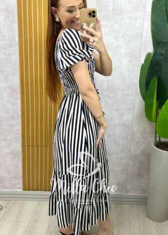 Milla Chic - millachic com br vestido melina manga princesa preto 1 Vestido Melina Manga Princesa - Preto - Milla Chic