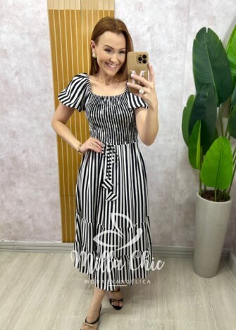 Milla Chic - millachic com br vestido melina manga princesa preto 3 Vestido Melina Manga Princesa - Preto - Milla Chic