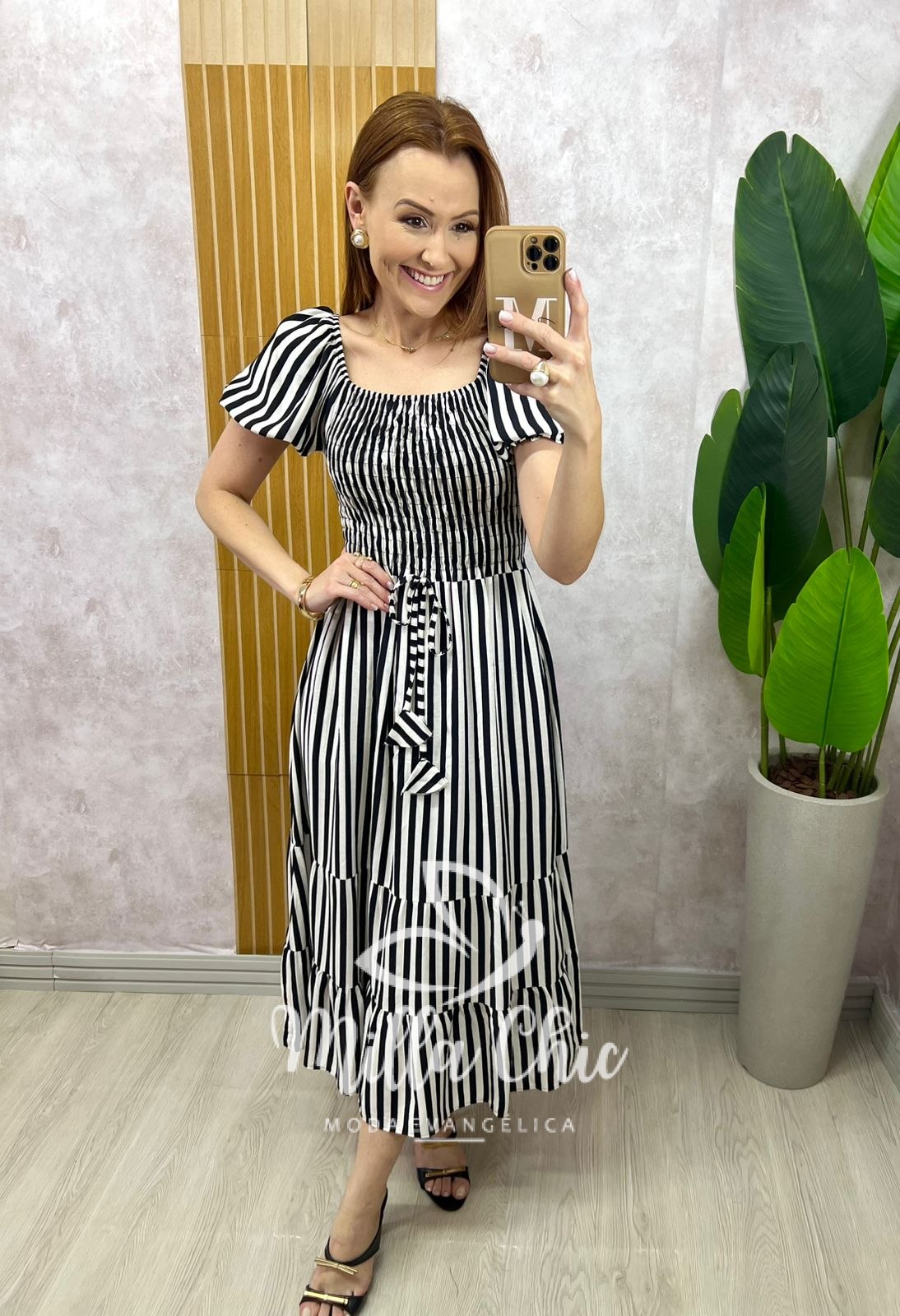 Milla Chic - millachic com br vestido melina manga princesa preto 3 Vestido Melina Manga Princesa - Preto - Milla Chic