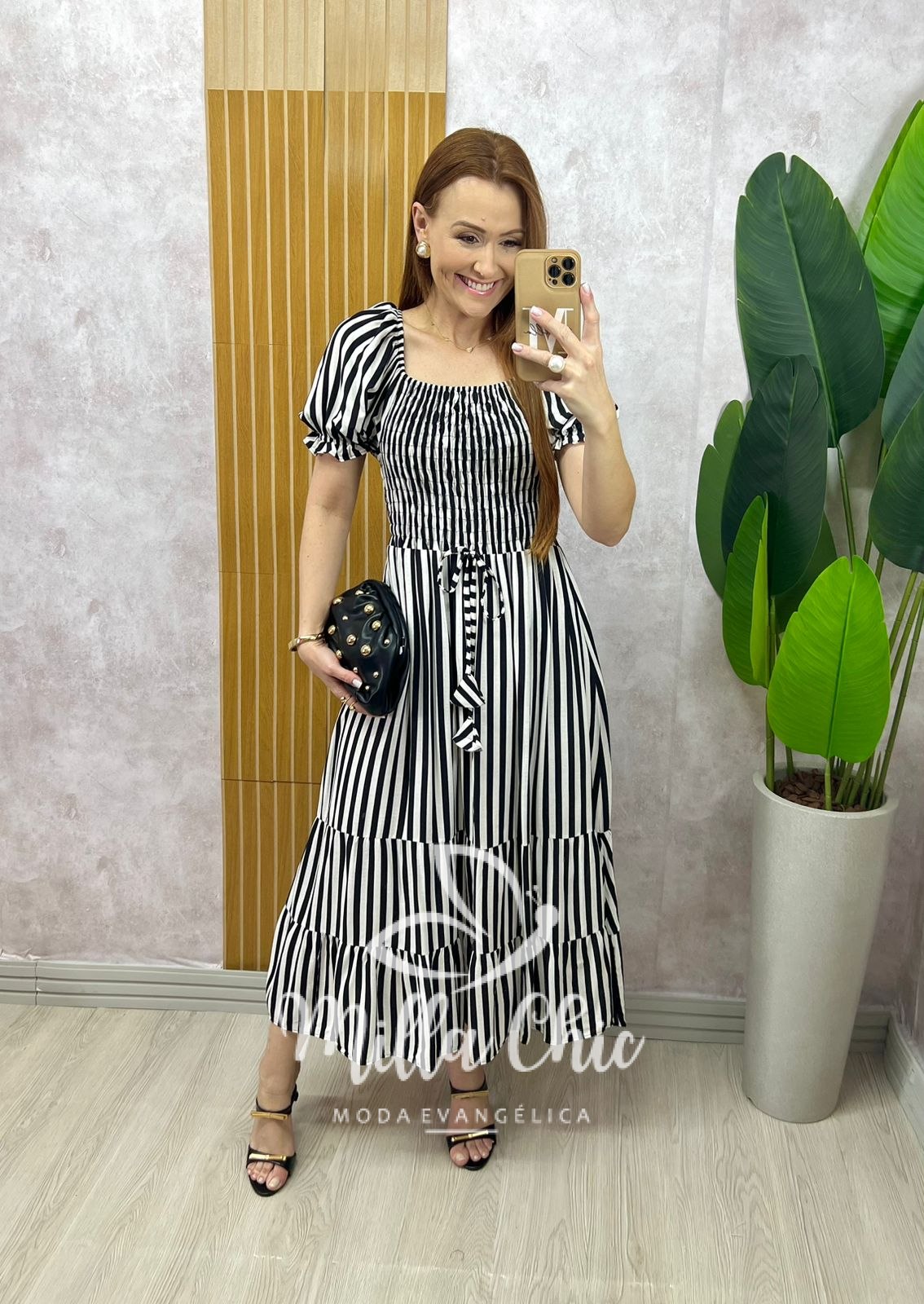 Milla Chic - millachic com br vestido melina manga princesa preto Vestido Melina Manga Princesa - Preto - Milla Chic