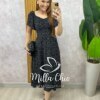 Milla Chic - millachic com br vestido pamela em viscolinho preto Vestido Pamela Em Viscolinho - Preto - Milla Chic