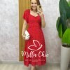 Milla Chic - millachic com br vestido pamela em viscolinho preto copia Vestido Pamela Em Viscolinho - Vermelho - Milla Chic