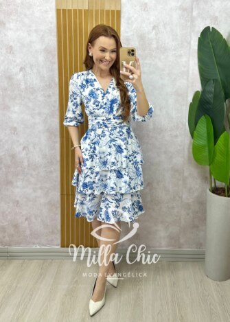 Vestido Veneza Em Linho - Branco - Milla Chic