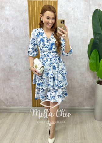 Vestido Veneza Em Linho - Branco - Milla Chic