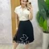 Milla Chic - Saia Augusta Em Póa Preto (cópia)