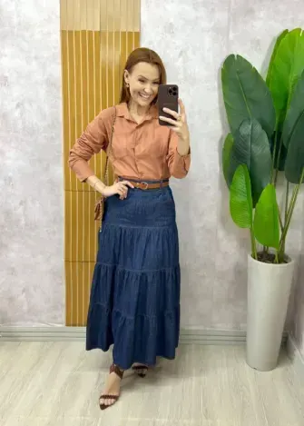 Milla Chic - Saia Lúcia em Alfaiataria Marrant - Preto (cópia)