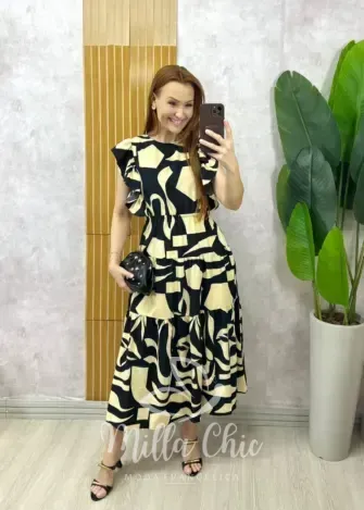 Milla Chic - Vestido Dolores Comfy Em Viscolycra - Salmão (cópia)