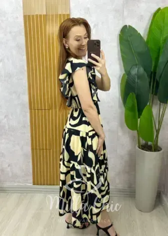 Milla Chic - Vestido Dolores Comfy Em Viscolycra - Salmão (cópia)