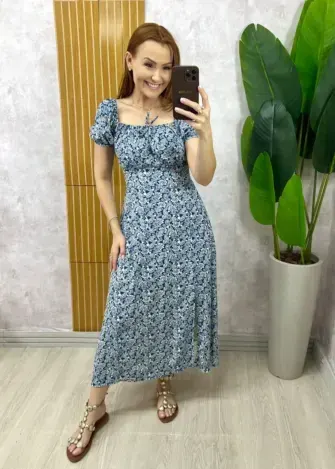 Milla Chic - Vestido Luiza Em Viscolinho - Preto Estampa Paisley (cópia)