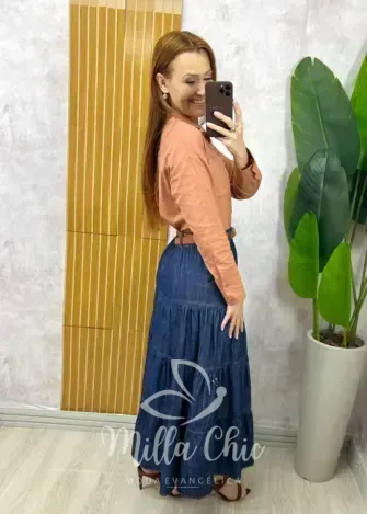 Milla Chic - Saia Lúcia em Alfaiataria Marrant - Preto (cópia)