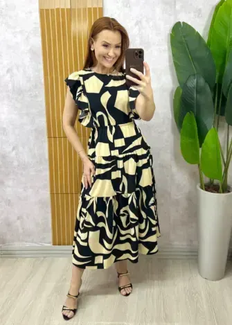 Milla Chic - Vestido Dolores Comfy Em Viscolycra - Salmão (cópia)