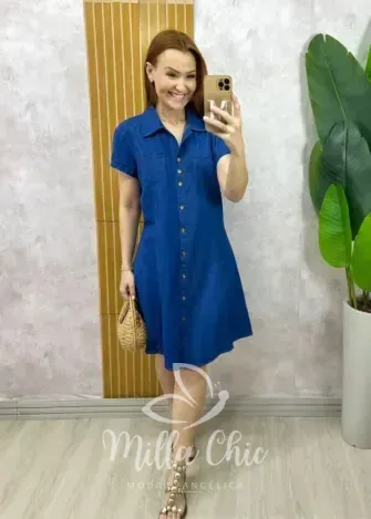 Milla Chic - Chemise Juliane Em Jeans