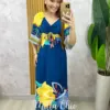 Vestido Michele em viscolinho estampado - Milla Chic