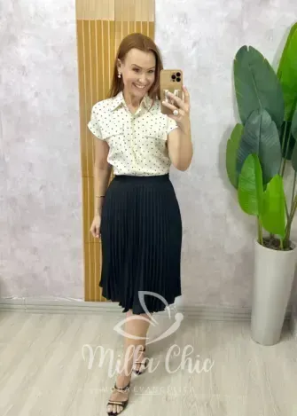 Milla Chic - Saia Augusta Em Póa Preto (cópia)