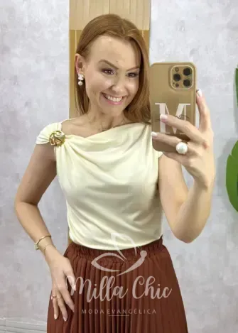 Milla Chic – Blusa Ariele Em Fluity – Verde Hortelã (cópia) Milla Chic - Blusa Ariele Em Fluity - Verde Hortelã (cópia)