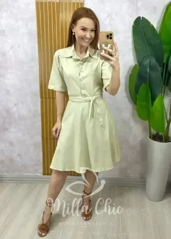 Milla Chic – Vestido Chemise Verônica Em Linho – Amarelo Manteiga (cópia) Milla Chic - Vestido Chemise Verônica Em Linho - Amarelo Manteiga (cópia)