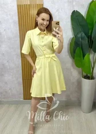 Milla Chic - Vestido Maiara em Lesie algodão rosa pó bordado (cópia)