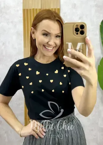 Milla Chic - T-shirt Mar 100% Algodão - Rosa Baby