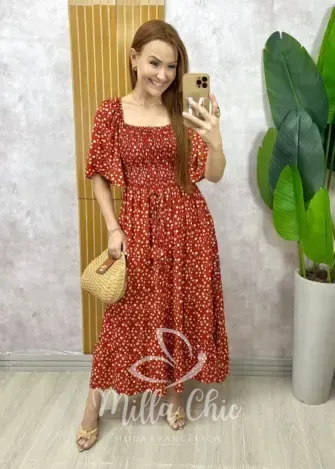 Milla Chic - Vestido Melina Manga raglan estampado (cópia)