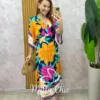 Vestido Ivete em viscolinho estampa verão - Milla Chic