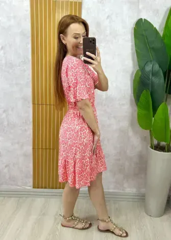 Milla Chic - Vestido Dolores Comfy Em Viscolycra - Salmão