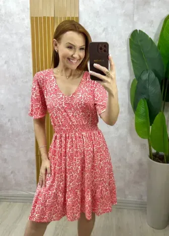 Milla Chic - Vestido Dolores Comfy Em Viscolycra - Salmão