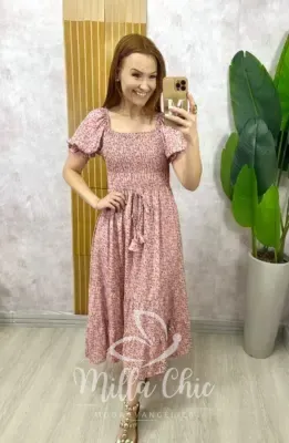 Milla Chic - Vestido Melina Manga Princesa - Rosa