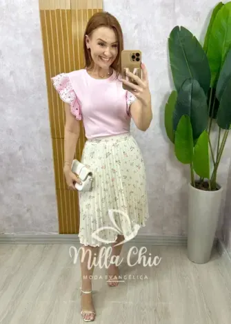 Milla Chic - Saia Augusta Rosa