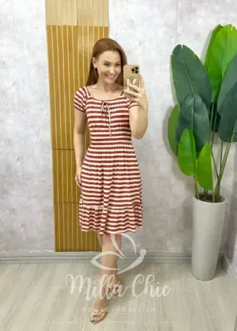 Milla Chic - Vestido Comfy Mia TerraCota