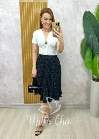 Milla Chic – Saia Augusta Em Póa reto Milla Chic - Saia Augusta Em Póa reto