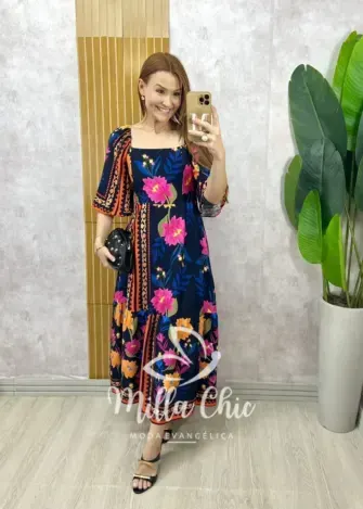 Milla Chic – Vestido Agatha em Viscosarja (cópia) Milla Chic - Vestido Agatha em Viscosarja (cópia)