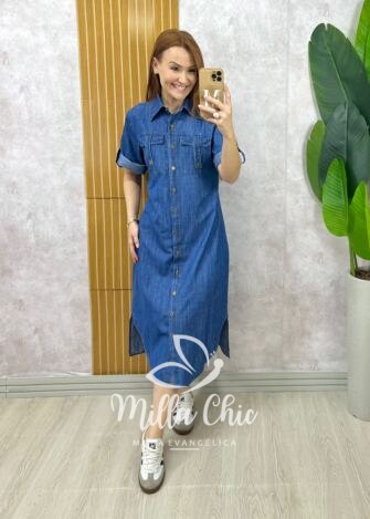 Milla Chic - Chemise Salete Em Jeans