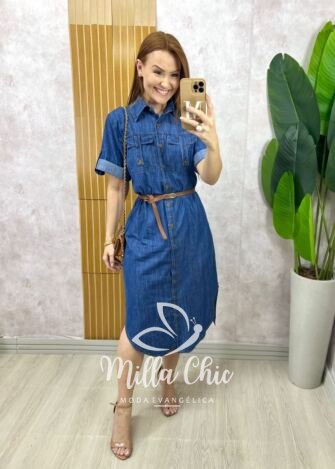 Milla Chic - Chemise Salete Em Jeans