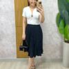 Milla Chic - Saia Augusta Em Póa reto