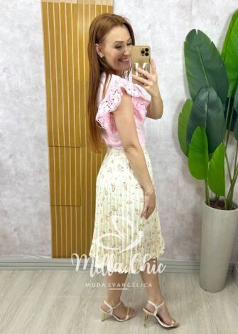 Milla Chic - Saia Augusta Rosa