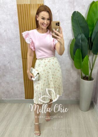 Milla Chic - Saia Augusta Rosa