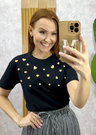 Milla Chic - T-shirt Mar 100% Algodão - Rosa Baby