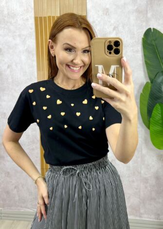 Milla Chic - T-shirt Mar 100% Algodão - Rosa Baby